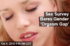 Sex Survey Bares Gender 'Orgasm Gap'