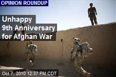 Unhappy 9th Anniversary for Afghan War