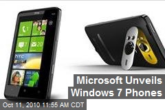 Microsoft Unveils Windows 7 Phones