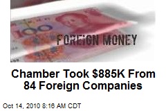 Chamber Took $885K From 84 Foreign Companies