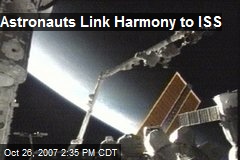 Astronauts Link Harmony to ISS