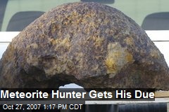 Meteorite Hunter Gets His Due