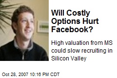 Will Costly Options Hurt Facebook?
