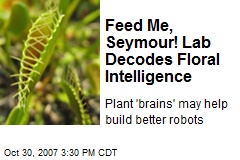 Feed Me, Seymour! Lab Decodes Floral Intelligence