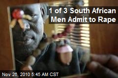 1 of 3 South African Men Admit to Rape