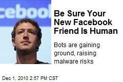 Be Sure Your New Facebook Friend Is Human