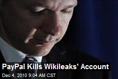 PayPal Kills Wikileaks' Account