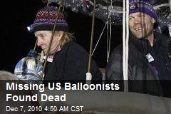 Missing US Balloonists Found Dead
