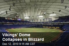 Vikings' Dome Collapses in Blizzard