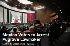 Mexico Votes to Arrest Fugitive Lawmaker