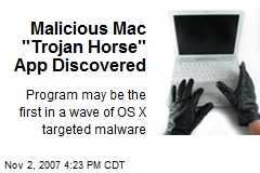 Malicious Mac &quot;Trojan Horse&quot; App Discovered
