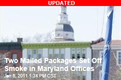 Two Packages Explode in Maryland State Buildings