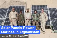 Solar Panels Powering Marines in Afghanistan