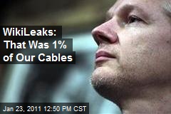 WikiLeaks: That Was 1% of Our Cables