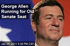 George Allen Running for Old Senate Seat