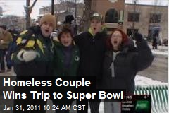 Homeless Couple Wins Trip to Super Bowl