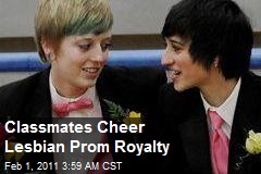 Classmates Cheer Lesbian Prom Royalty