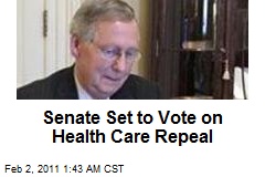 Senate Set to Vote on Health Care Repeal