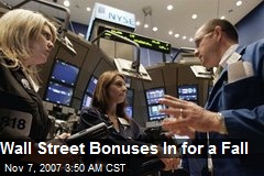 Wall Street Bonuses In for a Fall