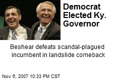 Democrat Elected Ky. Governor