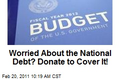 Worried About the National Debt? Donate to Cover It!