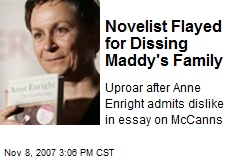 Novelist Flayed for Dissing Maddy's Family
