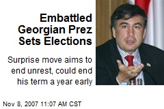 Embattled Georgian Prez Sets Elections