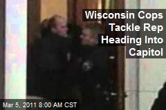 Wis. Cops Tackle Rep Heading Into Capitol