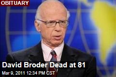 David Broder Dead: Longtime Political Writer for Washington Post Dies at 81