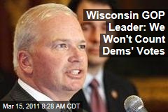 Wisconsin GOP Leader Scott Fitzgerald: We Won't Count the Democrats' Votes