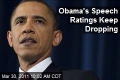 Obama's Speech Ratings Keep Dropping