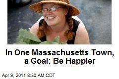 In One Massachusetts Town, a Goal: Be Happier