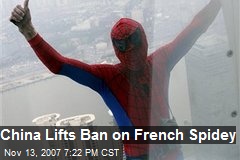 China Lifts Ban on French Spidey