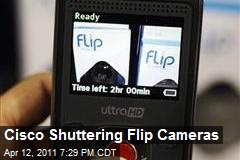 Cisco Shuttering Flip Cameras