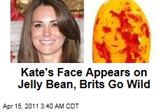 Kate&#39;s Face Appears on Jelly Bean, Brits Go Wild
