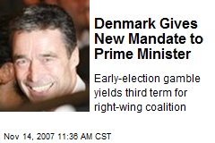 Denmark Gives New Mandate to Prime Minister