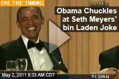One Day Before Osama bin Laden's Death, President Obama Laughs at Seth Meyers' bin Laden Joke at White House Correspondents' Dinner (Video)