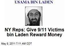 Osama bin Laden Reward Money Should Go to 9/11 Victims, Say Reps. Anthony Weiner and Jerry Nadler