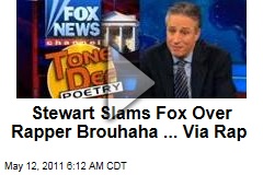 Jon Stewart Slams Fox Hypocrisy as Rapper Common Visits White House