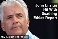 Senate Ethics Committee Refers Case of Former Senator John Ensign to Justice Department
