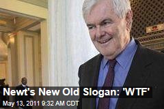 Newt Gingrich's New Old Slogan: 'WTF'