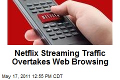 Netflix Streaming Traffic Overtakes Web Browsing