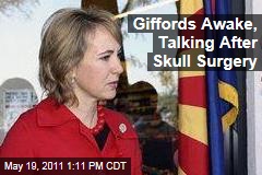 Arizona Representative Gabriel Giffords Awake, Talking After Skull Surgery