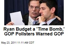 Paul Ryan Budget a 'Time Bomb,' Pollsters Warned GOP