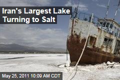 Iran's Largest Lake, Lake Oroumieh, Turning to Salt