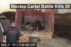 Mexico Cartel Battle Kills 29
