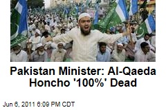 Pakistan Minister Rehman Malik confirms Al-Qaida commander Ilyas Kashmiri Is '100%' Dead