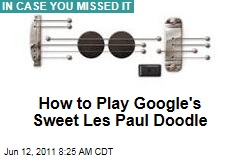 Google Les Paul Doodle Actually Plays Music
