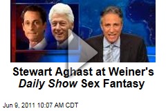 Jon Stewart Shocked by Anthony Weiner's 'Daily Show' Sex Fantasy (Video)