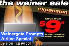 Anthony Weiner's Weinergate Scandal Prompts Spirit Airlines Sale